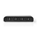 Miniatyrbillede 1 af 6: Højttaler kontrolboks | 4-Port port(s) | Terminal skruer | Højttalerimpedans: 4-16 Ohm | Maksimal Belastning pr. Kanal: 200 W | Aluminium | Sort