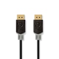 Pikkukuva 1 / 3: DisplayPort kaapeli | DisplayPort uros | DisplayPort uros | 8K@60Hz | Kullattu | 3.00 m | Pyöreä | PVC | Antrasiitti / Harmaa | Laatikko