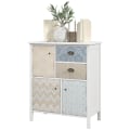 Miniatyrbillede 1 af 10: Kommode Opbevaringsskab 2 Skuffer 3 Rum Vippebeskyttelse Stue Soveværelse Hvid 68X34X80Cm