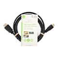 Pikkukuva 3 / 3: High Speed ​​HDMI ™ Kaapeli Ethernet | HDMI™ liitin | HDMI™ Mini | 4K@30Hz | 10.2 Gbps | 1.50 m | Pyöreä | PVC | Musta | Label