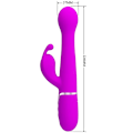 Miniatyrbillede 8 af 11: Pretty Love - Dejon Rabbit Vibrator 3 i 1 multifunktionsviolet