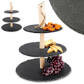 Miniatyrbild 9 av 9: Stenfat i tre våningar: Elegant för desserter och aptitretare