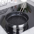 Miniatyrbild 2 av 11: Stekpanna 26 cm stål non-stick granit för alla spisar/ugnar