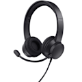 Miniatyrbillede 1 af 8: Ayda PC headset ENC USB Sort