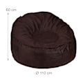 Pikkukuva 4 / 8: XXL Beanbag mokkanahkaa