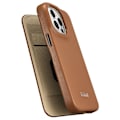 Miniatyrbillede 9 af 9: iPhone 14 Pro lædercover med klap magnetisk MagSafe CE Premium Læder lysebrun