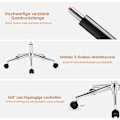 Pikkukuva 2 / 5: Työtuoli tekonahkainen ergonominen työtuoli korkeussäädettävä kääntötuoli harmaa