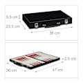 Miniatyrbild 4 av 9: Fodral för backgammon