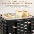 Miniatyrbild 7 av 10: Vattenkokare Brödrost Set Frukost Set med 1,7 L vattenkokare, 4 skivor Brödrost, 2200 W, 7 Browning Levels, Upptining, Återuppvärmning och smulbricka,