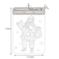 Miniatyrbillede 5 af 5: Farvet glas LED 3D- Julemand