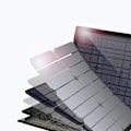 Pikkukuva 5 / 9: Aurinkoenergialla taitettava aurinkolaturi 120W DC 3 xUSB musta
