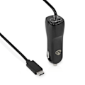 Miniatyrbild 1 av 5: Billaddare | 18 W | 1x 3.0 A | Antal utgångar: 1 | USB-C™ (Fast) Kabel | 1.00 m | Single Voltage Output