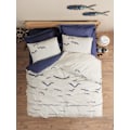 Miniatyrbillede 1 af 3: Ranforce Single Quilt Cover Set Larum - Mørkeblå