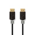 Pikkukuva 1 / 3: DisplayPort kaapeli | DisplayPort uros | DisplayPort uros | 8K@60Hz | Kullattu | 2.00 m | Pyöreä | PVC | Antrasiitti | Laatikko