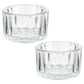 Miniatyrbillede 3 af 7: Fyrfadsstage i glas 5,7 cm 2 stk.