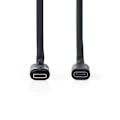 Miniatyrbillede 2 af 3: USB-kabel | USB 3.2 Gen 1 | USB-C™ Han | USB-C™ Hun | 4K@60Hz | 5 Gbps | Nikkelplateret | 2.00 m | Runde | PVC | Sort | Box
