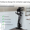 Miniatyrbillede 6 af 10: Motionscykel 2-I-1 Cykeltræner Hjemmetræner Folde Motionscykel Med 8 Niveauer Af Justerbar Magnetisk Modstand Og 1 Par Stålspændereb
