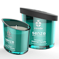 Miniatyrbillede 1 af 3: Svenske - Senze Tranquility Massagelys - Spearmint, Rose, Orange