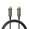 Miniatyrbillede 3 af 4: Aktiv Optisk Ultra High Speed ​​HDMI-Kabel med Ethernet | HDMI™ Stik | HDMI™ Stik | 8K@60Hz | 48 Gbps | 20.0 m | Runde | PVC | Sort | Gaveæske