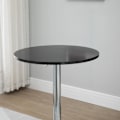 Miniatyrbillede 9 af 10: Round Bar Bord Højde Justerbart Roterende Bord Stål Sort Ø61X70-97Cm