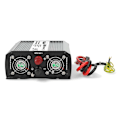 Miniatyrbild 6 av 9: Växelriktare med modifierad sinusvåg | Inspänning: 24 V DC | Enhetens utgångsanslutning: Type F (CEE 7/3) / USB-A | 230 V AC 50 Hz | 1000 W | Toppeffe