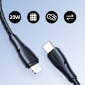 Pikkukuva 8 / 9: iPhone Surpass Series USB-C - Lightning-kaapeli 20W 1,2m musta