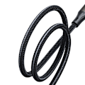 Miniatyrbillede 2 af 9: Light-Speed ​​Series USB-A - USB-C hurtig overførselskabel 100W 1,2m sort