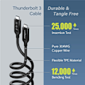 Pikkukuva 5 / 7: USB4/Thunderbolt3 Cable, 40G, 1meter, Type C to Type C