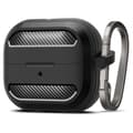 Spigen Rugged Armor With Carabiner Case For Samsung Galaxy Buds 3/3 Pro Case - Black