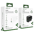 Miniatyrbild 5 av 9: Snabb GaN laddare 2x USB-C USB-A PPS PD QC4+ 65W svart