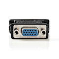 Miniatyrbillede 3 af 4: DVI-adapter | DVI-I 24+5-Pin Han | VGA Hun | Nikkelplateret | Lige | PVC | Sort | Box