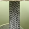 Miniatyrbillede 10 af 10: Kradsestolpe 104 Cm Med Legebold & 2 Liggeområder Kattetræ Til Katte Op Til 5 Kg, Sisal, Grå