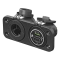 Miniatyrbillede 1 af 6: Indbygget sæt: 12V-stik + USB-hurtigoplader type A + C 2-vejs 3A