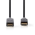 Pikkukuva 2 / 3: DisplayPort kaapeli | DisplayPort uros | HDMI™ liitin | 4K@30Hz | Kullattu | 2.00 m | Pyöreä | PVC | Antrasiitti | Laatikko