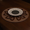 Miniatyrbillede 1 af 5: Træbordmåttesæt (4 stk) Lugh - Wenge