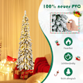 Miniatyrbillede 1 af 5: 150 cm højt kunstigt juletræ med 334 PVC-grenspidser 150 LED-lys