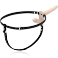 Miniatyrbillede 6 af 7: Fetish Submissive Harness - Dobbelt penetration Flesh Up Vibrator
