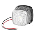 Miniatyrbillede 1 af 7: Forreste positionslygte 9-30V hvid 61 x 61 mm LED