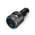 Miniatyrbillede 1 af 8: Bil Audio FM-sender | Fixed | Håndfri opkald | 1 " | Amber skærm | Bluetooth® | PD 18 W / PD 24 W | Hurtig opladning | Bass Boost | Google Assistant /