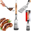 Pikkukuva 8 / 8: Grillilapa ja pihdit 2in1 terästä 40 cm