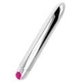 Miniatyrbillede 2 af 4: Ohmama - Genopladelig Silver Vibrator 10 Modes 18,5 Cm