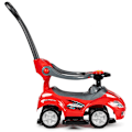 Miniatyrbillede 3 af 10: Ride On Toy Push Car Walker med håndtag 3i1-rød