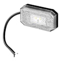 Miniatyrbillede 1 af 7: Forreste positionslygte 12/24V hvid 80 x 44 mm LED