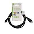 Pikkukuva 3 / 3: High Speed ​​HDMI ™ Kaapeli Ethernet | HDMI™ liitin | HDMI™ Micro | 4K@30Hz | 10.2 Gbps | 1.50 m | Pyöreä | PVC | Musta | Label