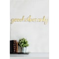 Miniatyrbillede 5 af 9: Dekorativt LED-belysning i plastik Kun Good Vibes - Gul
