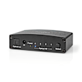Miniatyrbillede 1 af 9: Digital Audio Switch | 4-vejs | Tilslutninger indgang: DC strøm / 4x TosLink | Tilslutninger udgang: TosLink Hun | Fjernbetjening / Manual / Trykknap