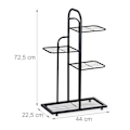 Miniatyrbillede 4 af 7: Sort plantestand 4 hylder