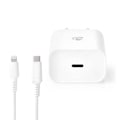 Miniatyrbild 3 av 9: Väggladdare | 20 W | Snabbladdnings funktion | 1.67 A / 2.22 A / 3.0 A | Antal utgångar: 1 | USB-C™ | Lightning 8-Pin (Lös) Kabel | 1.00 m | Automatis
