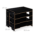 Miniatyrbillede 4 af 7: Postkasse i MDF med 3 rum