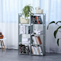 Miniatyrbillede 2 af 5: Herzberg 8-lags multifunktions bogreol og opbevaringsstativ - 85x125 cm sort